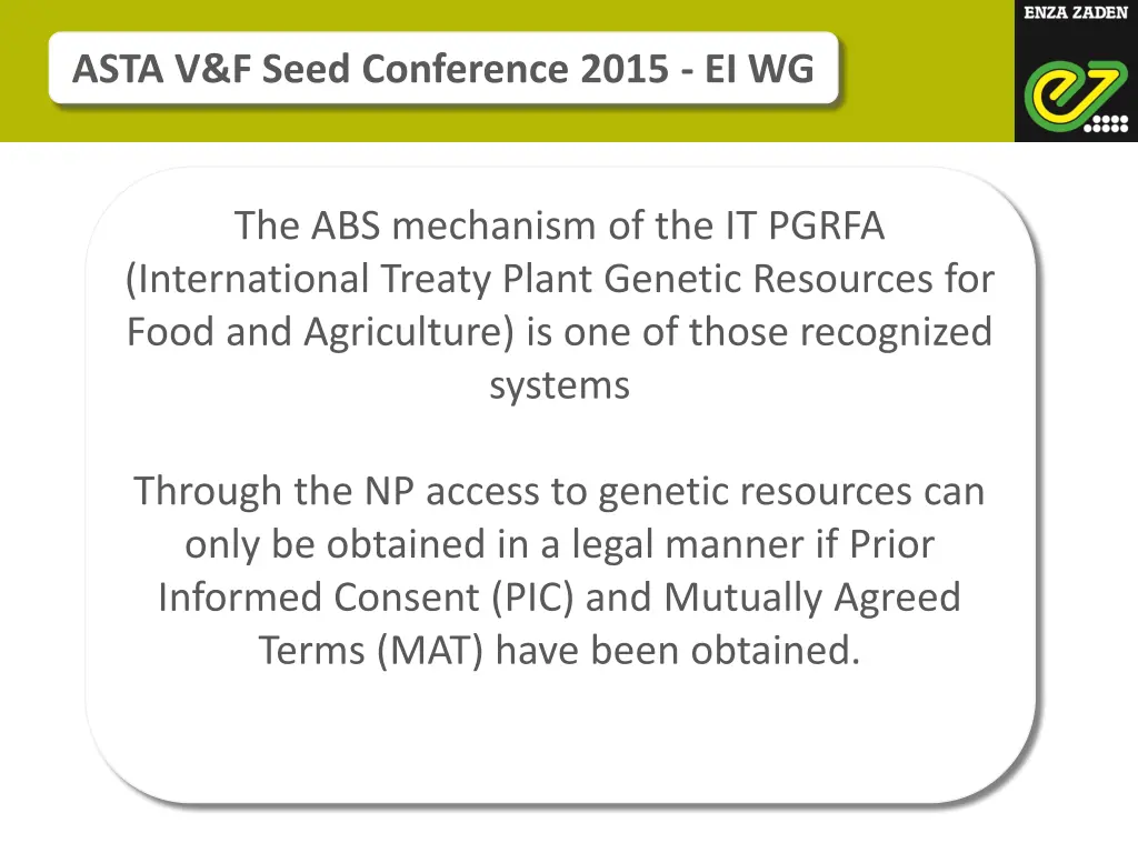 asta v f seed conference 2015 ei wg 4