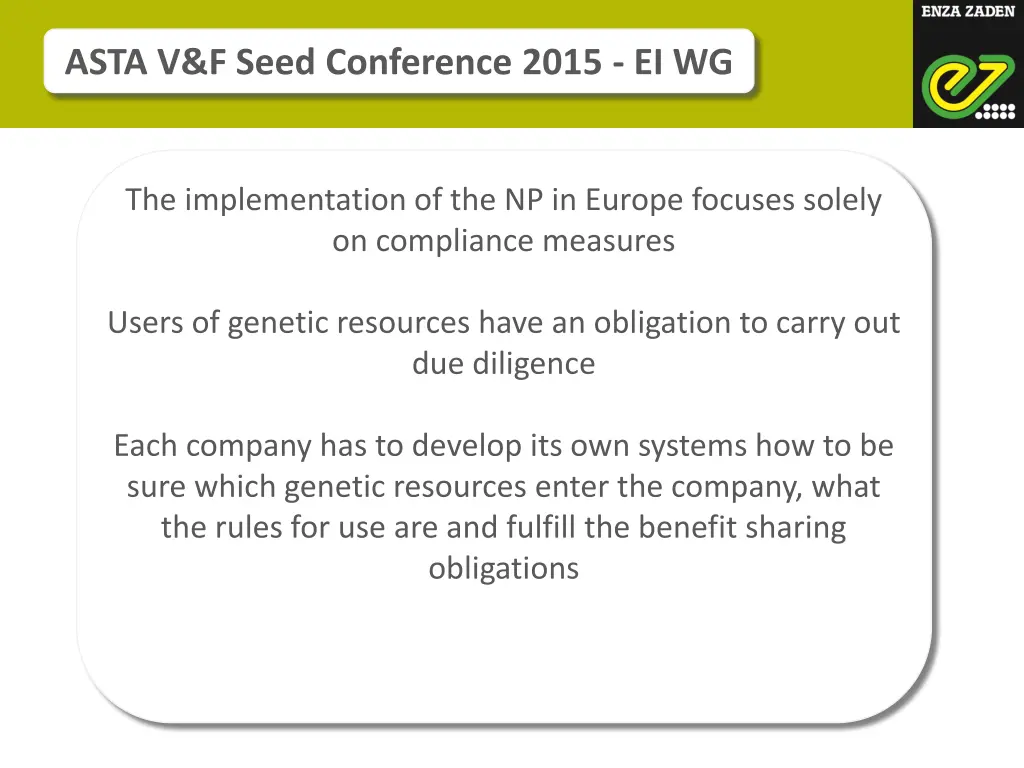 asta v f seed conference 2015 ei wg 6