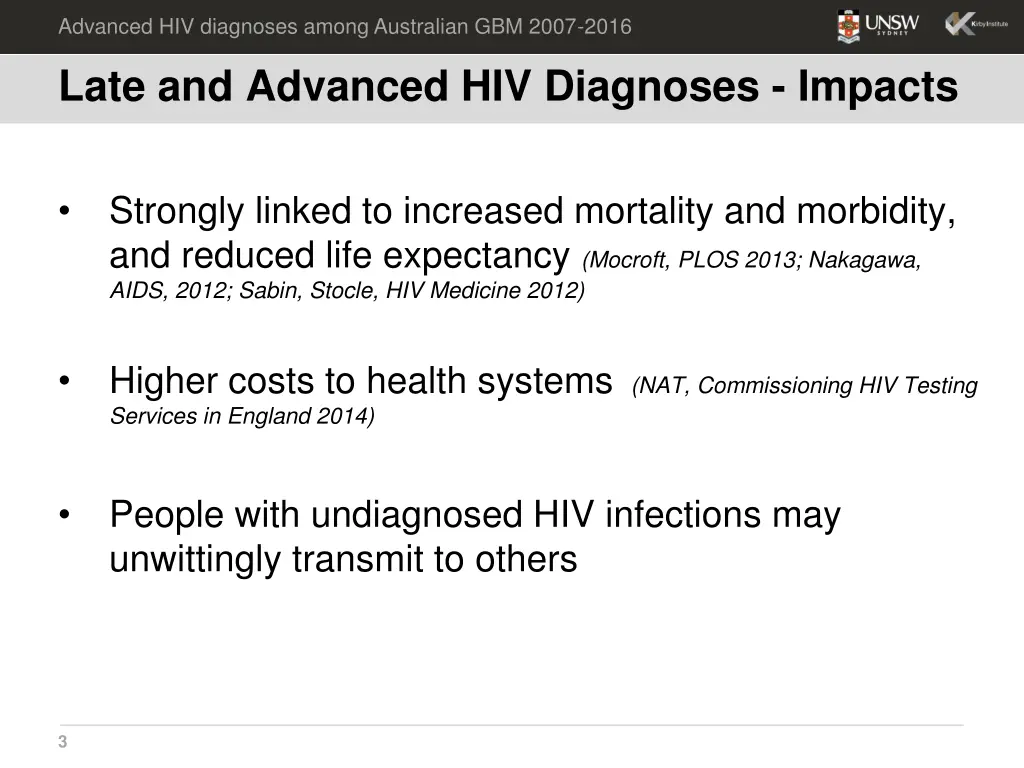 advanced hiv diagnoses among australian gbm 2007 1