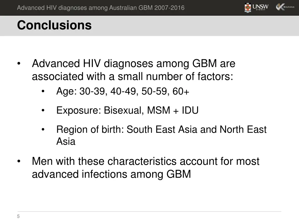 advanced hiv diagnoses among australian gbm 2007 3