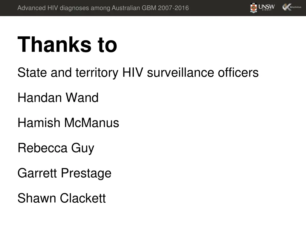 advanced hiv diagnoses among australian gbm 2007 4