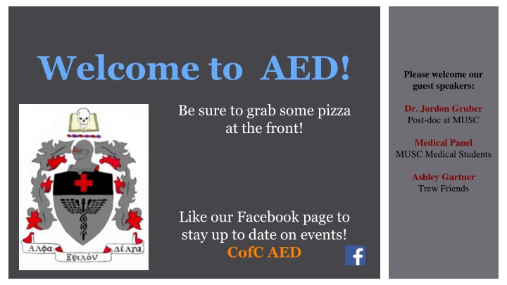 welcome to aed