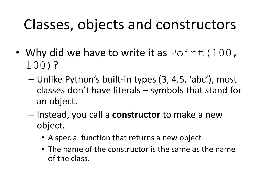 classes objects and constructors 1