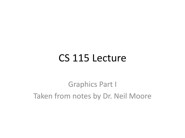 cs 115 lecture