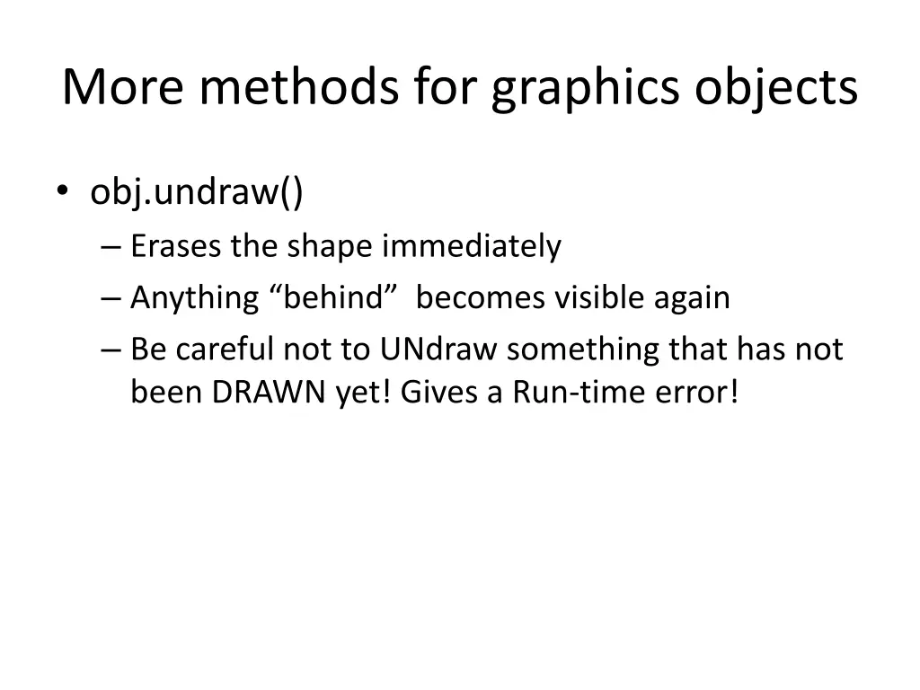 more methods for graphics objects 1