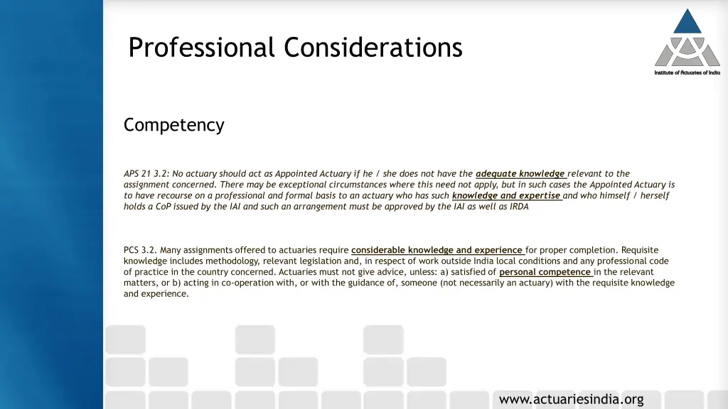 professional considerations 1