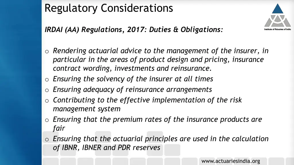 regulatory considerations 1