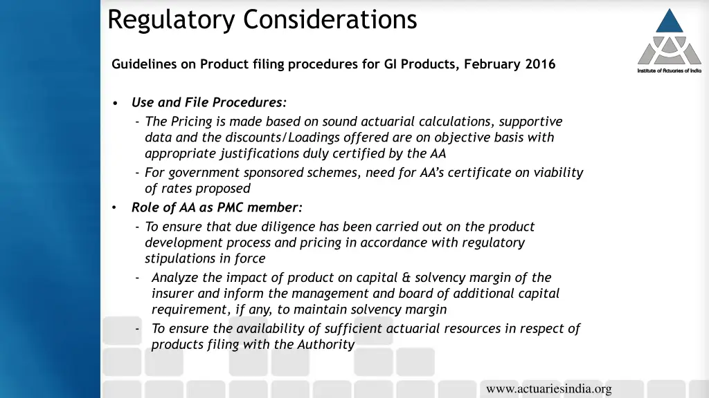 regulatory considerations 2