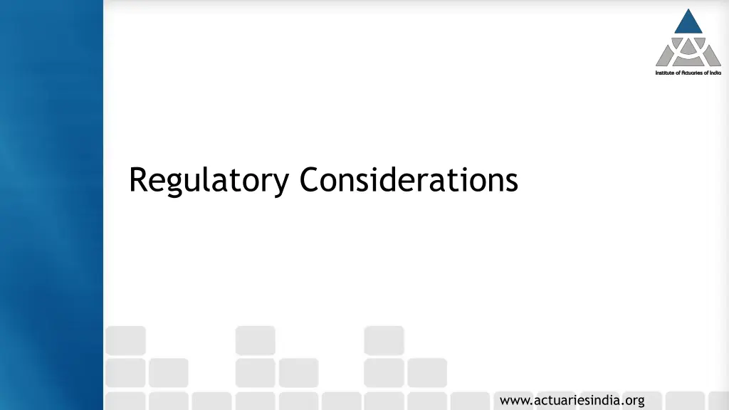 regulatory considerations