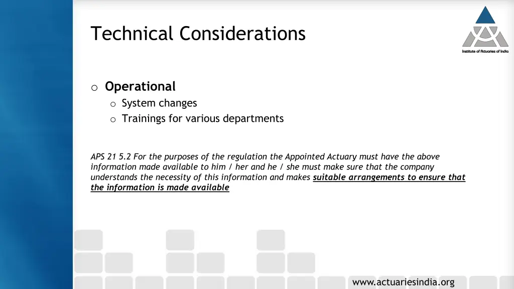 technical considerations 4