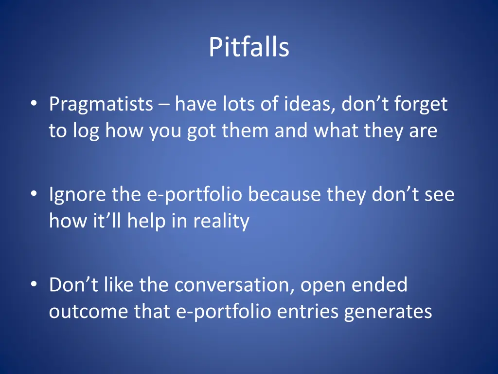 pitfalls 2