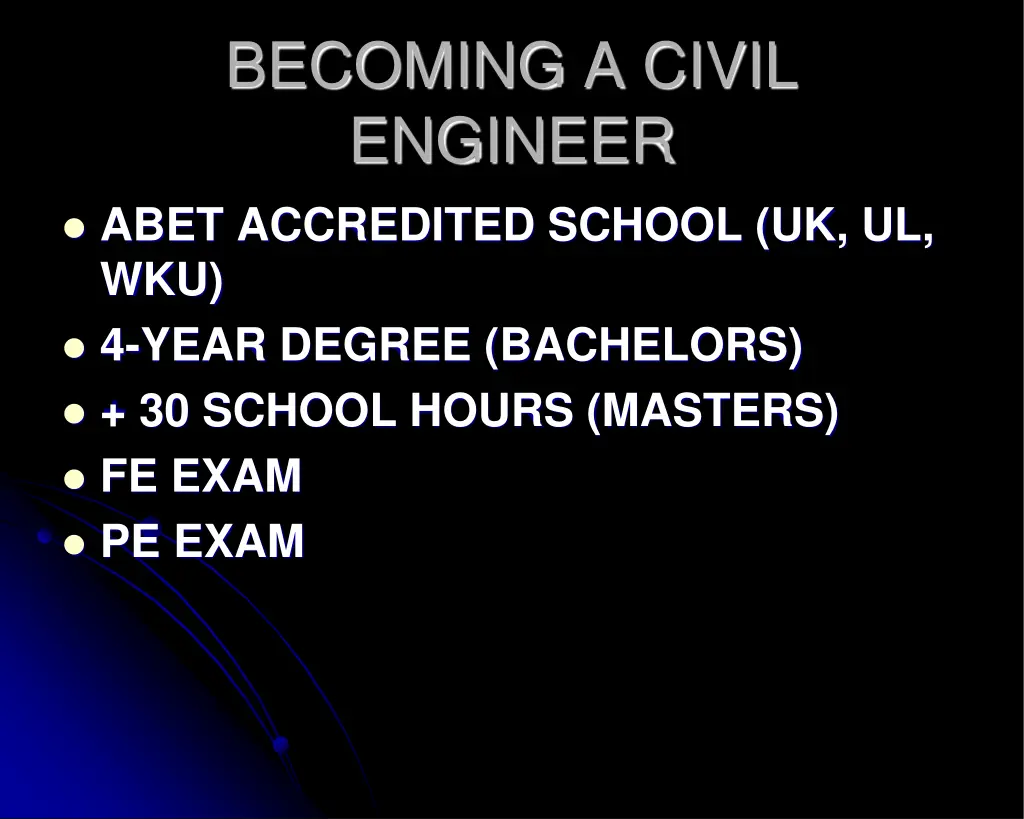 becoming a civil engineer