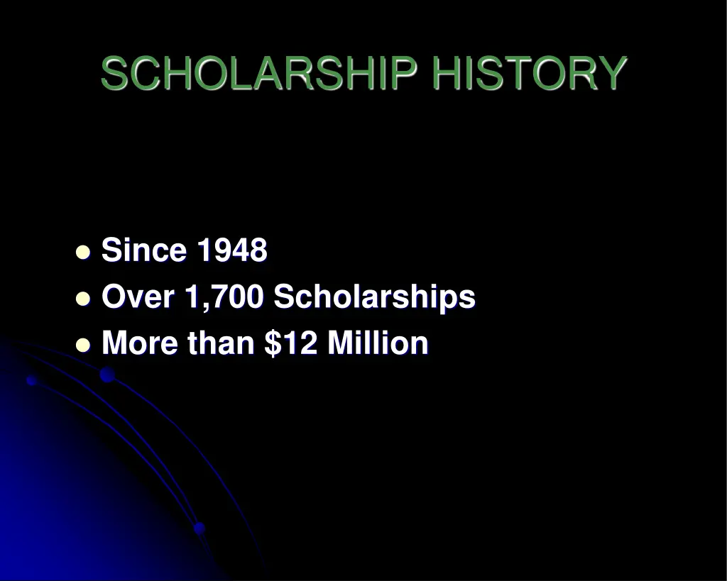 scholarship history