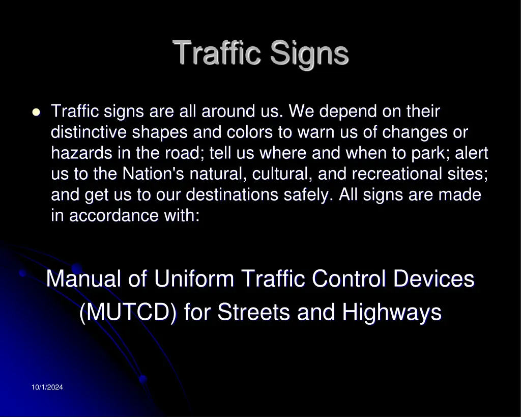 traffic signs