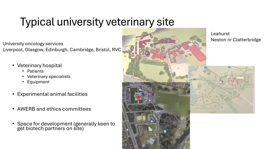 typical university veterinary site