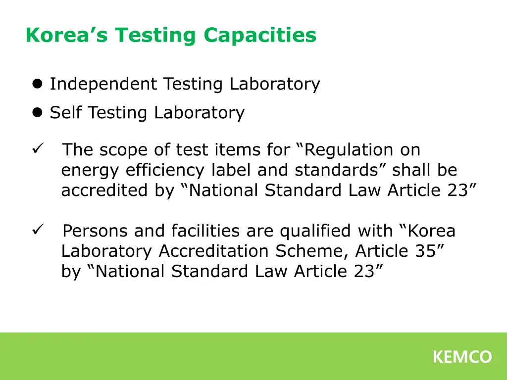 korea s testing capacities