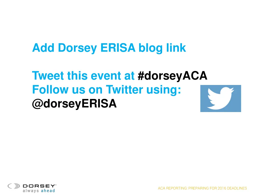 add dorsey erisa blog link