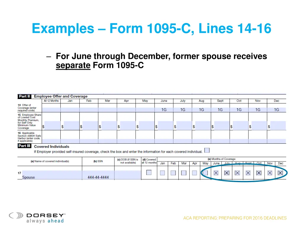 examples form 1095 c lines 14 16 9