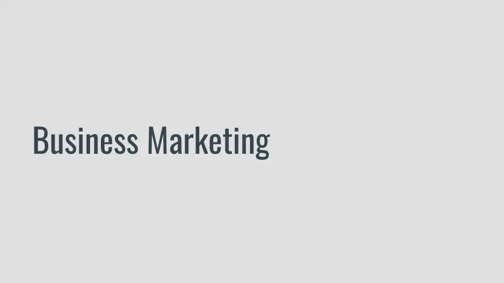 business marketing