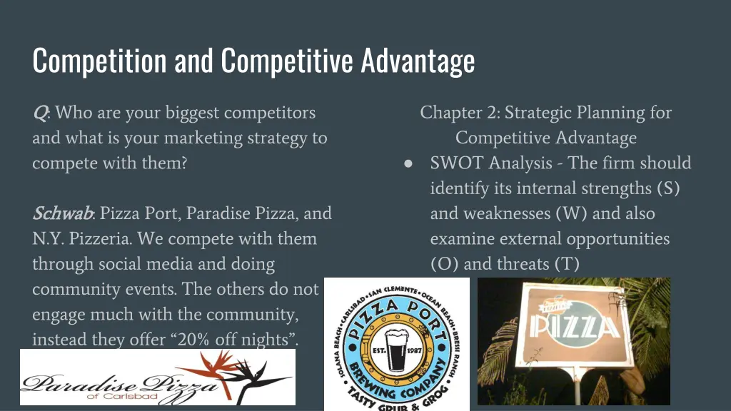 competition and competitive advantage