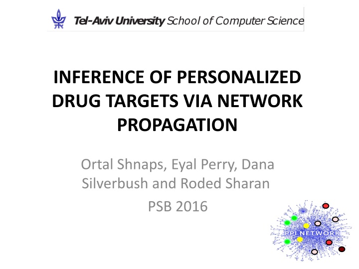 inference of personalized drug targets