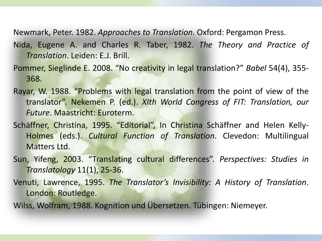 newmark peter 1982 approaches to translation