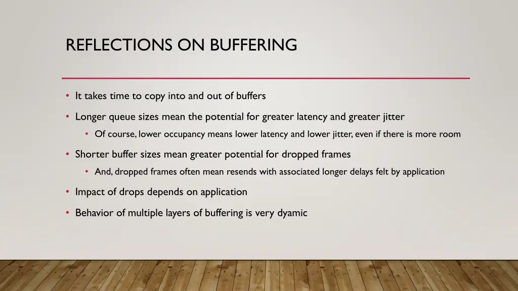 reflections on buffering