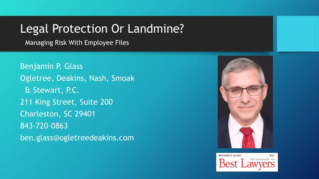 legal protection or landmine managing risk with