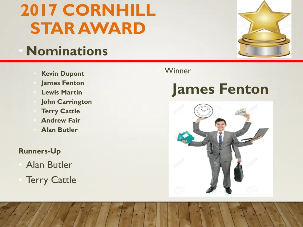 2017 cornhill star award nominations