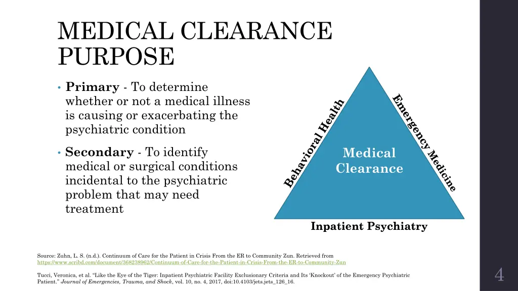 medical clearance purpose