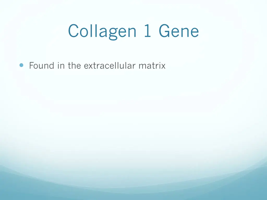 collagen 1 gene