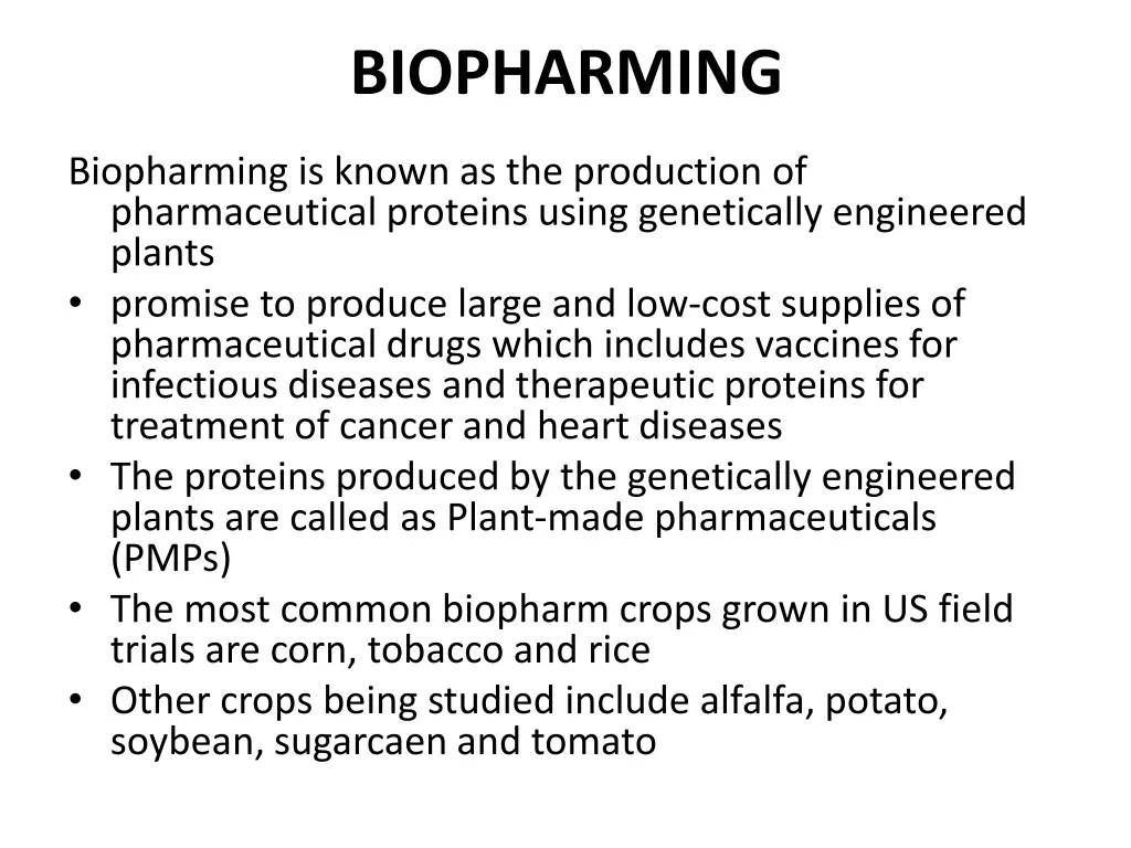 biopharming