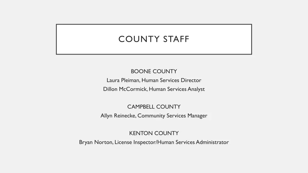 county staff