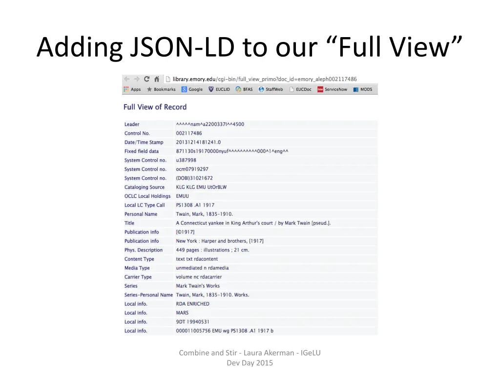 adding json ld to our full view