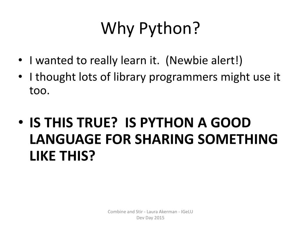 why python