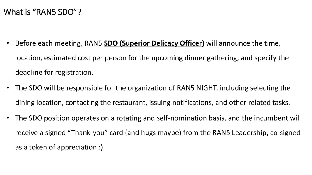 what is ran5 sdo what is ran5 sdo