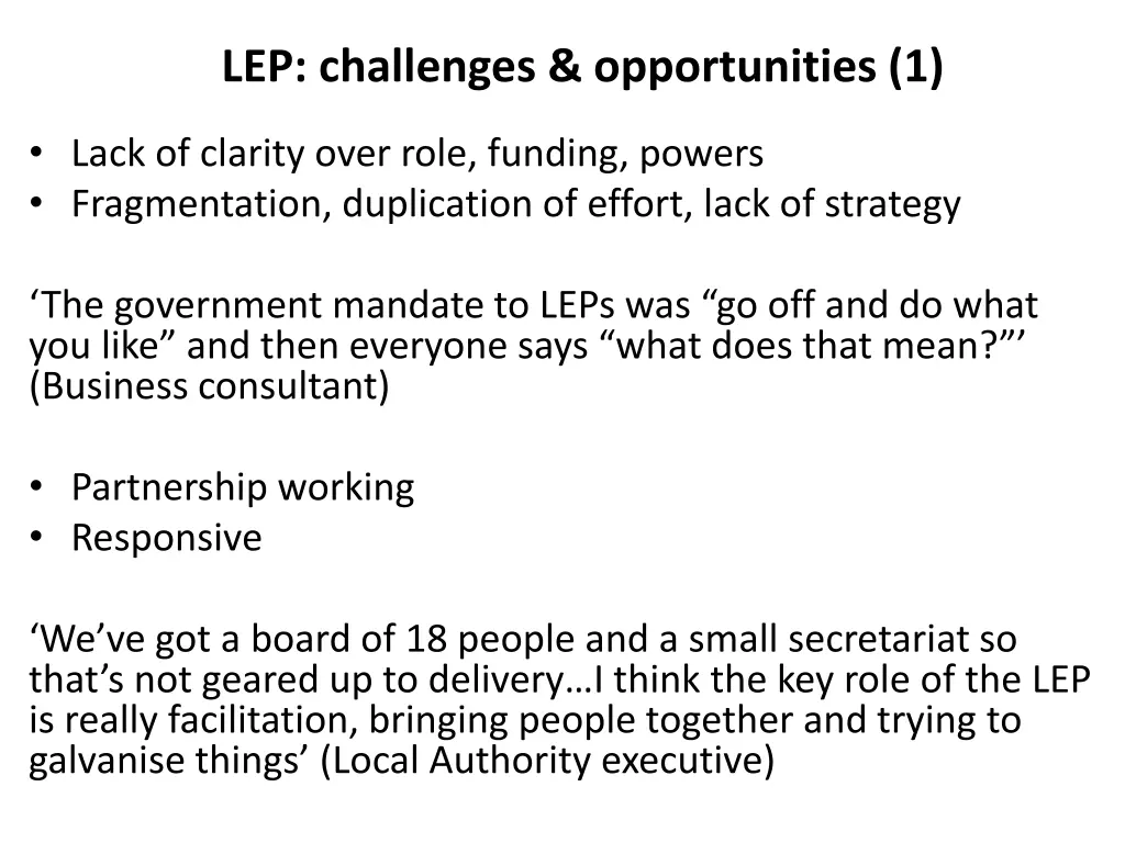 lep challenges opportunities 1