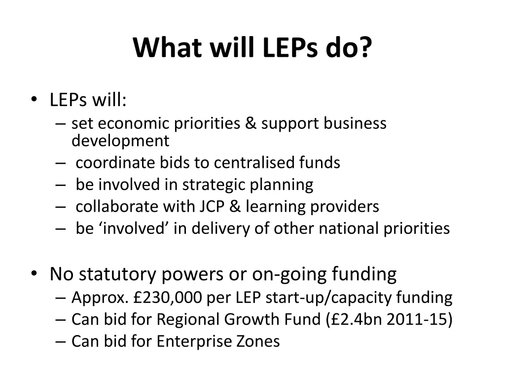 what will leps do