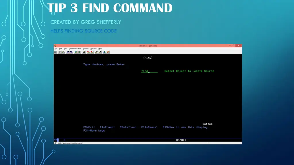 tip 3 find command 1