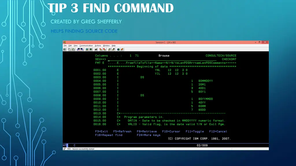 tip 3 find command 3