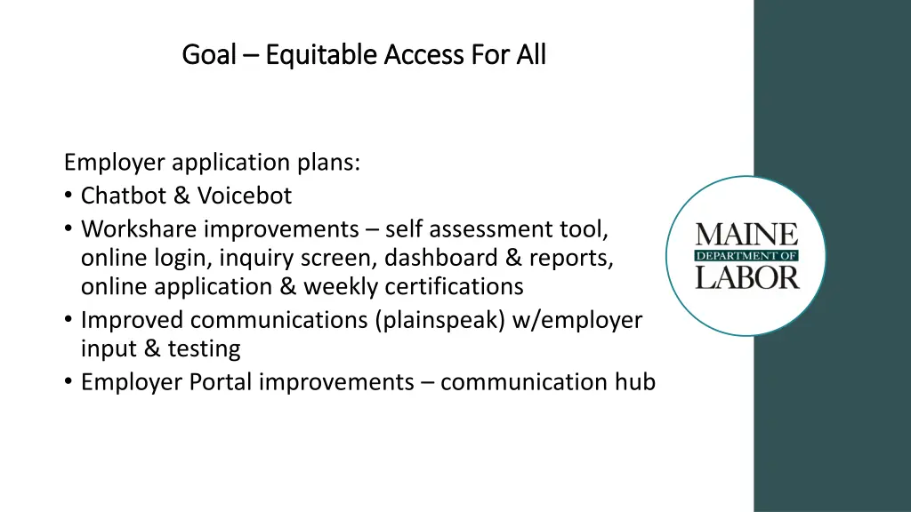 goal goal equitable access for all equitable 1