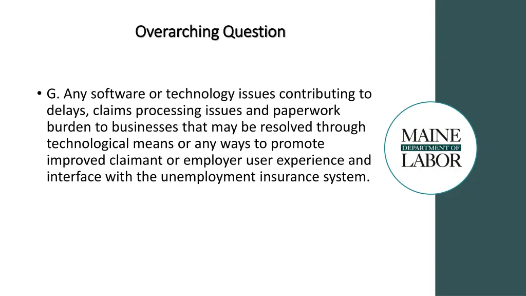 overarching question overarching question 2