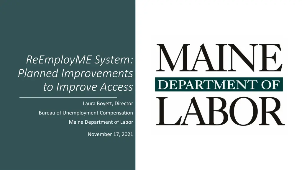 reemployme system planned improvements to improve