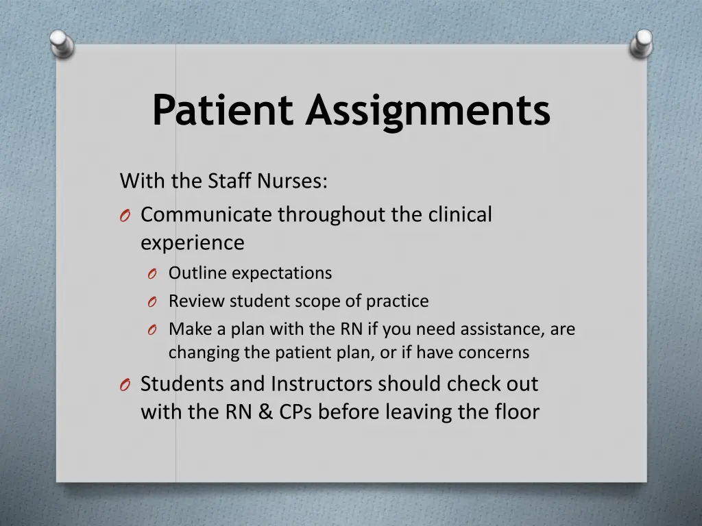 patient assignments 1