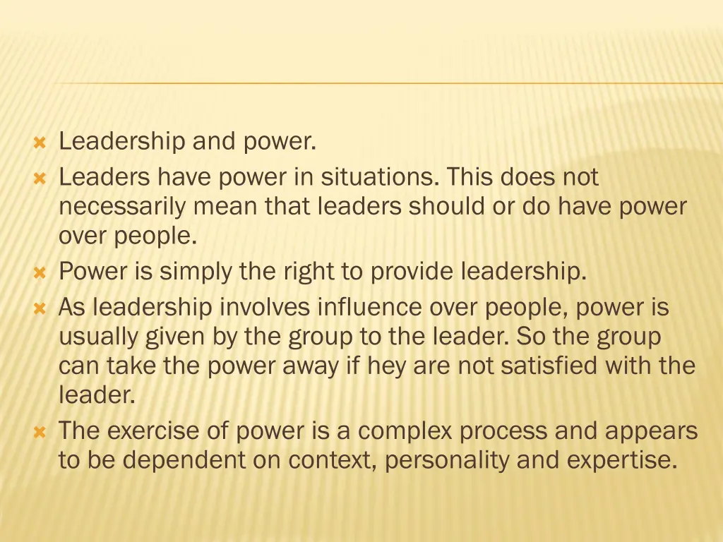 leadership and power leaders have power