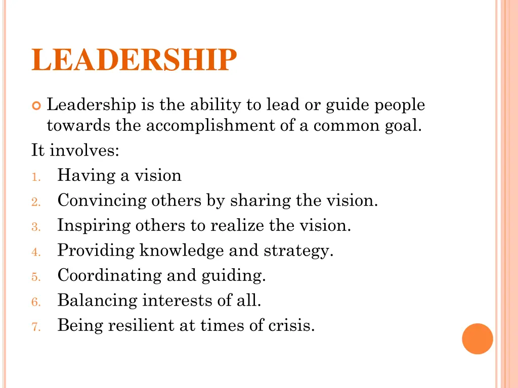 leadership