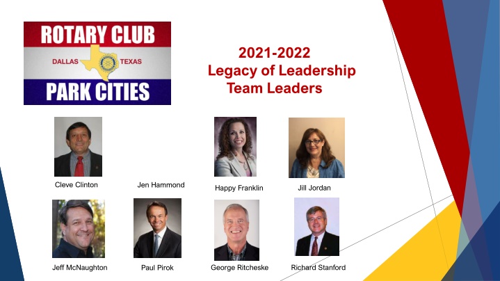 2021 2022 legacy of leadership team leaders