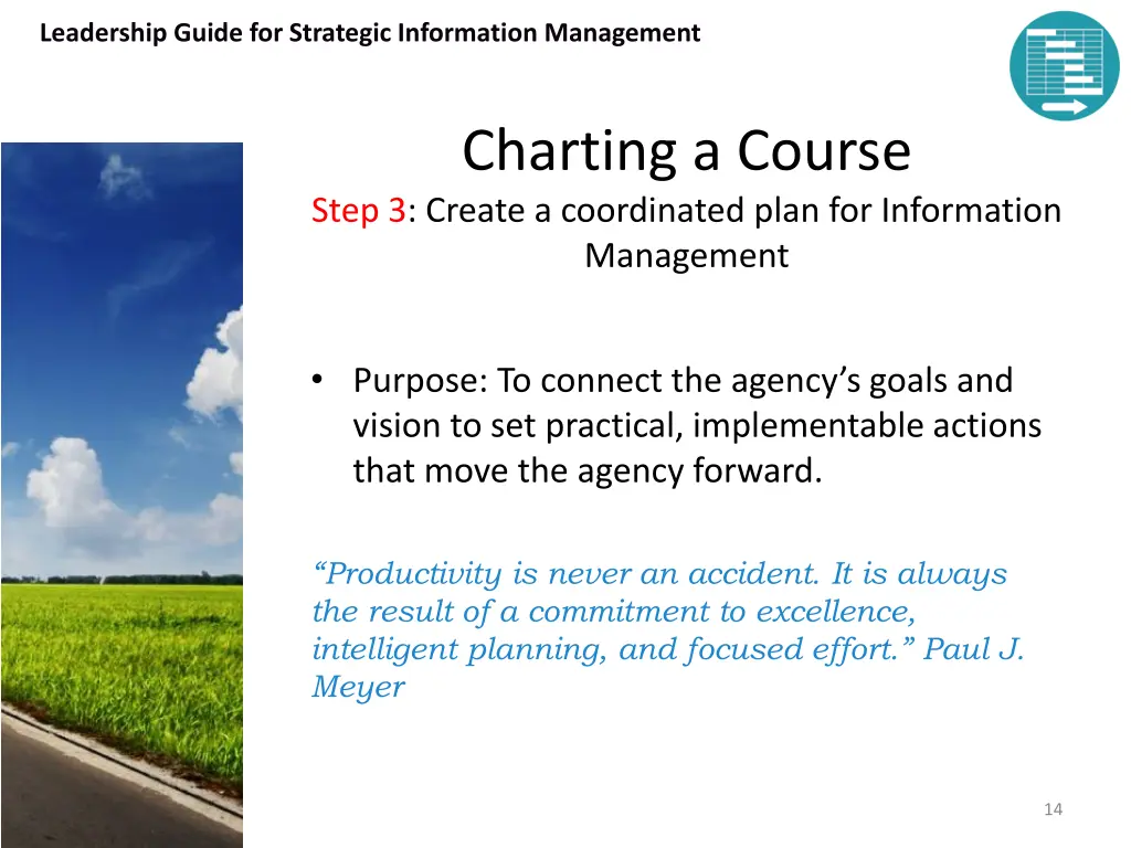 leadership guide for strategic information 13