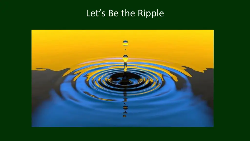 let s be the ripple