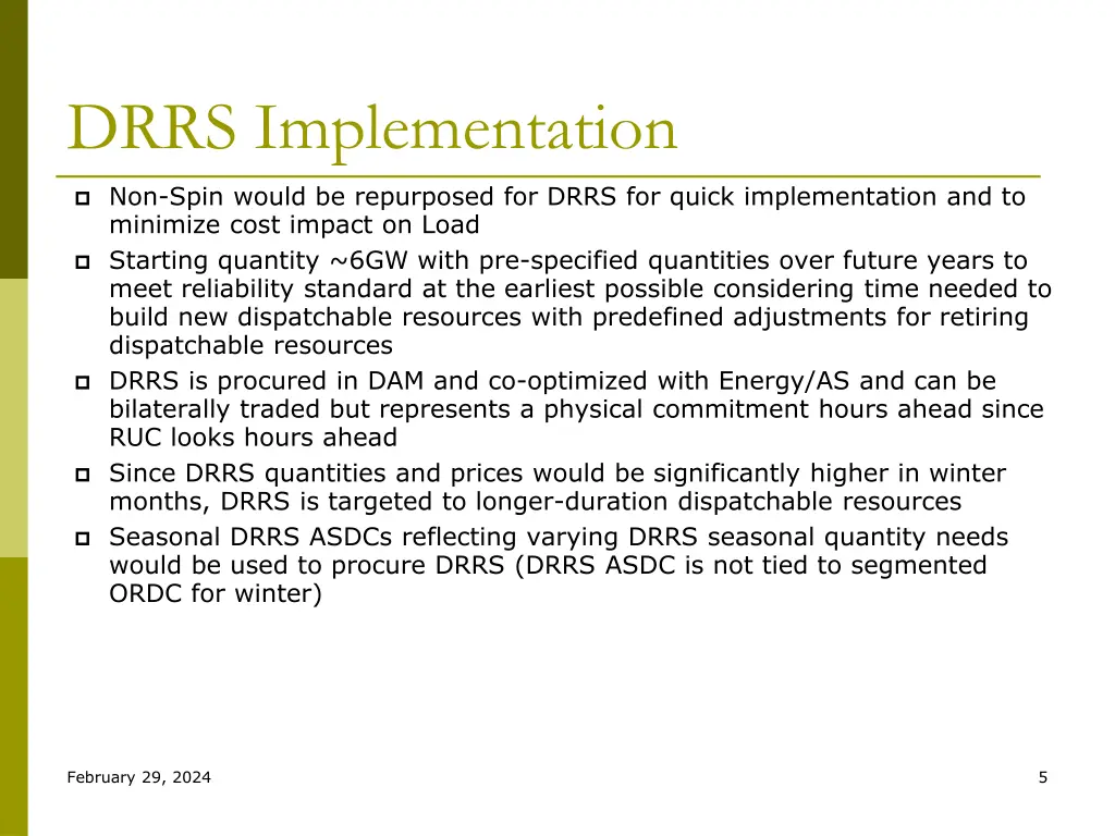 drrs implementation